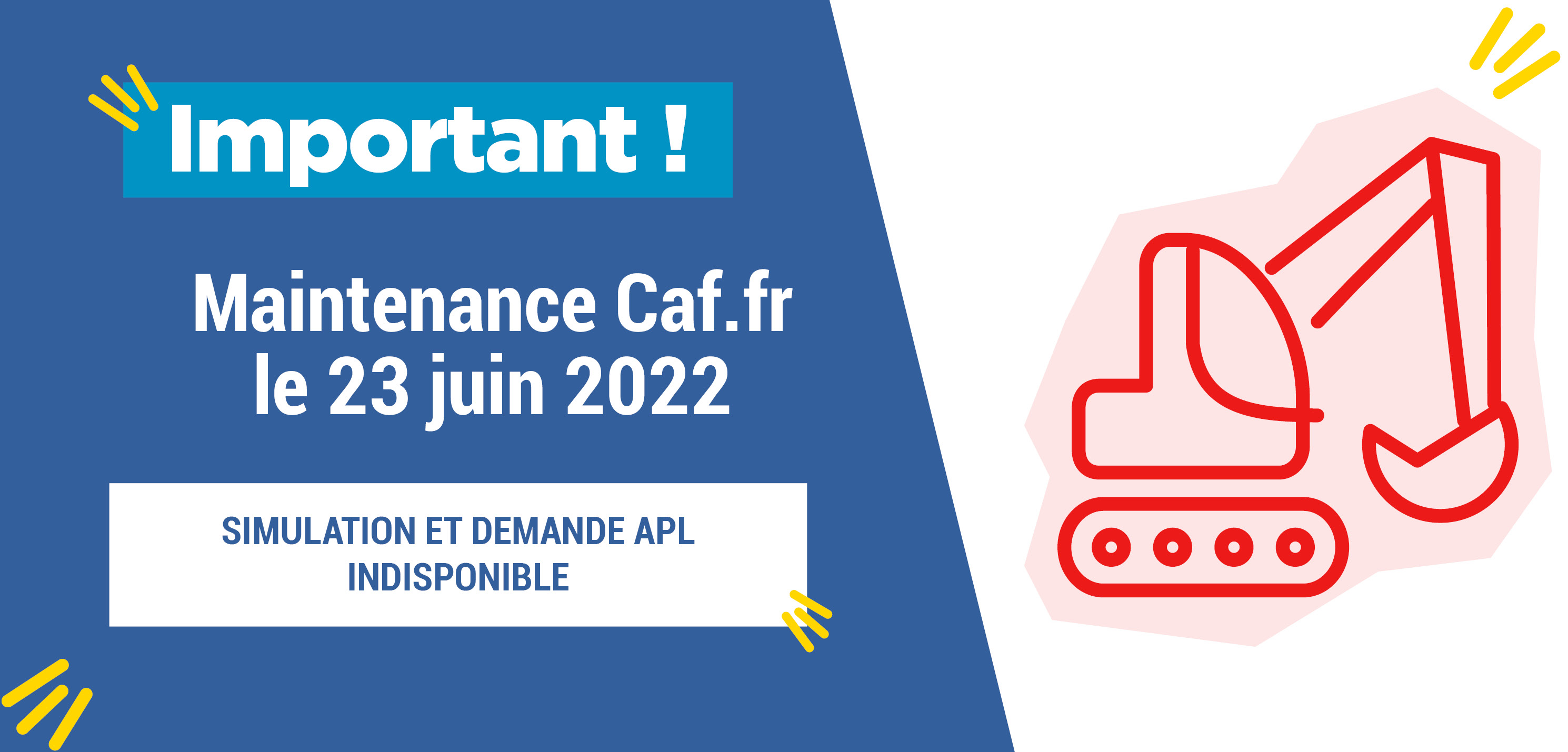 CAF - Maintenance APL : Simulation et demande indisponibles